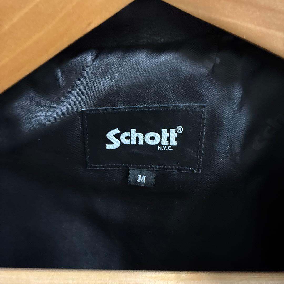 shcott LEATHER COACH JACKETレザーコーチジャケット