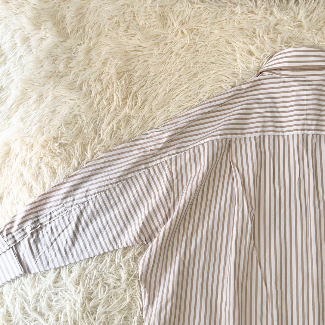 MaxMara マックスマーラ　ストライプ　シャツワンピース　40 ゆったり