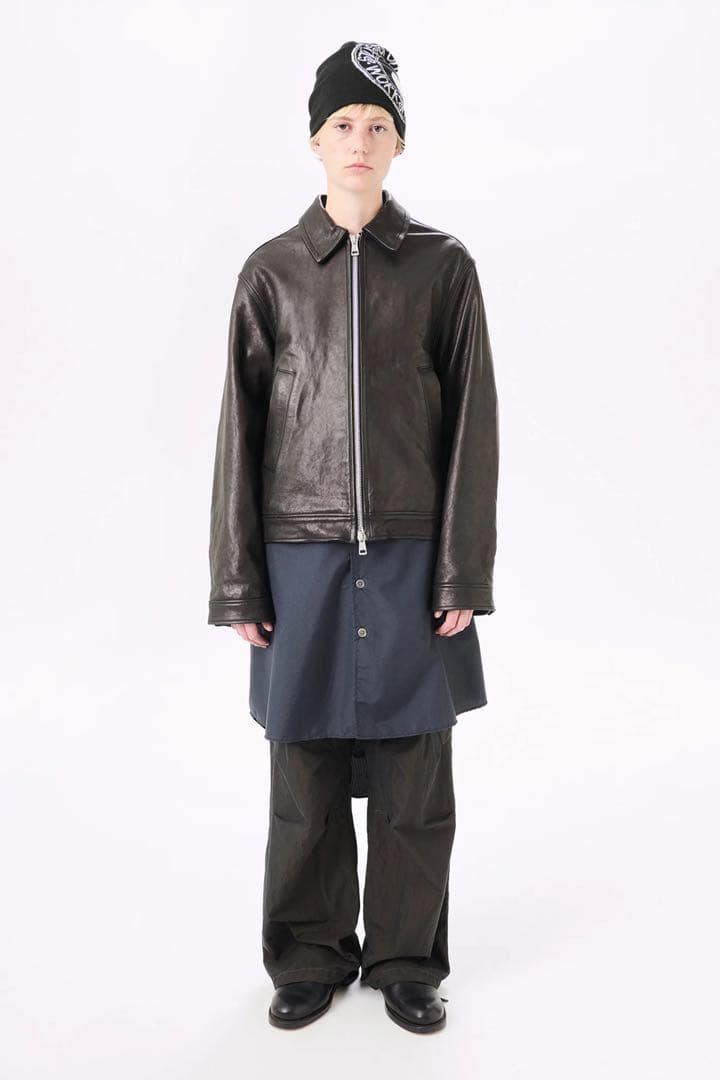 ジャケット・アウター OUR LEGACY Stussy Leather Blouson Jacket