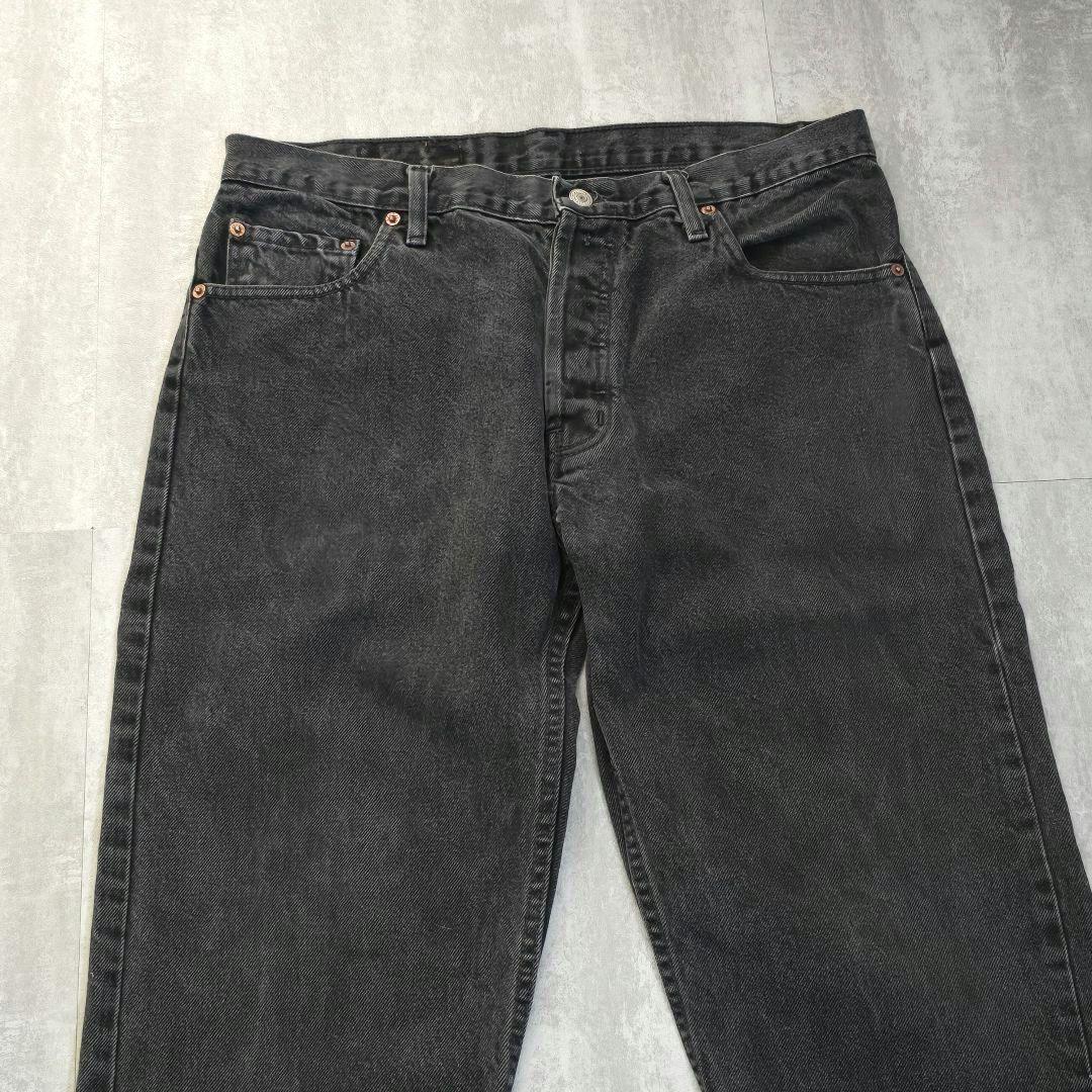 90s USA製 Levi's 501 ブラックデニム W34 後染め 米国製