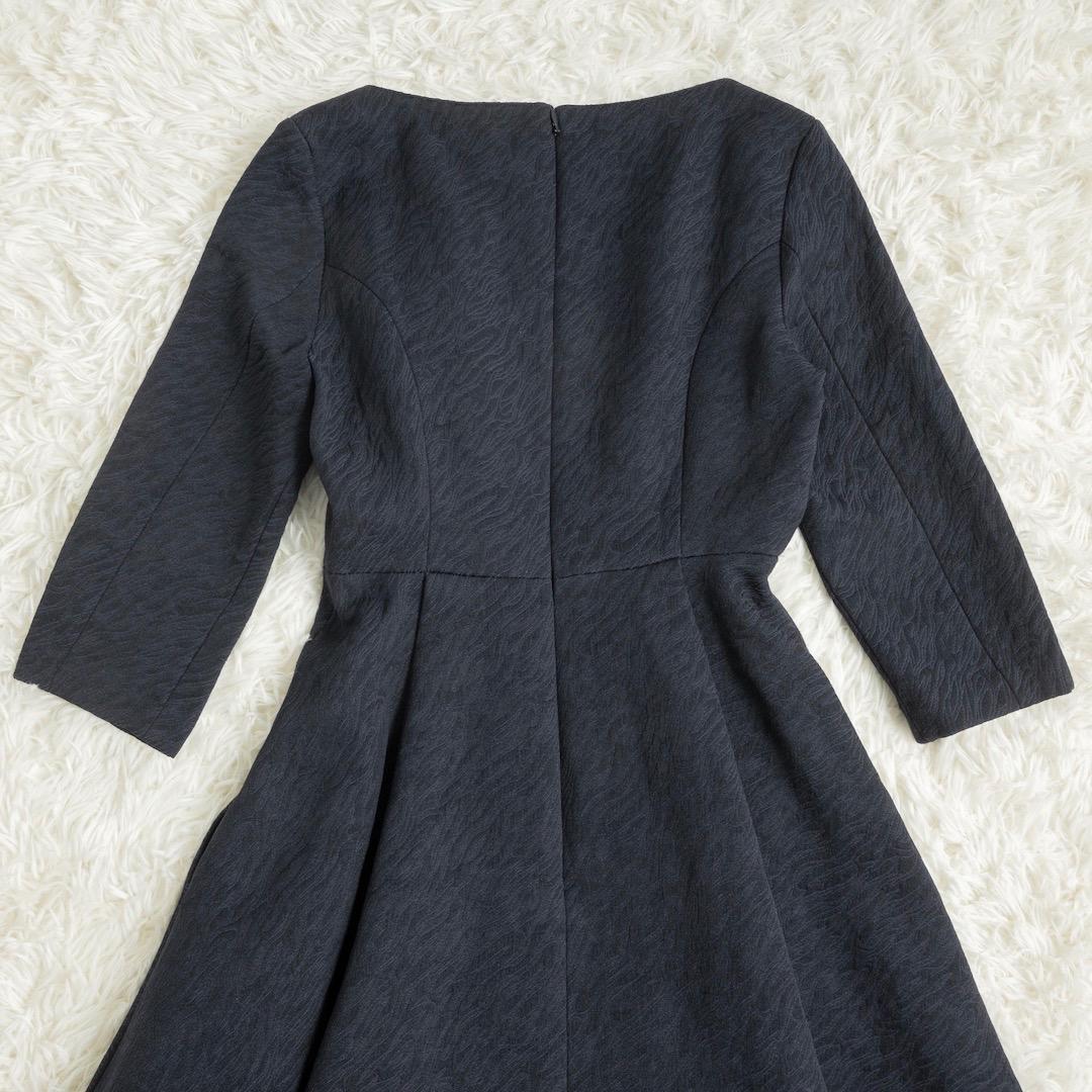 未使用 L’aubeblanc Keyneck Jacquard Dress M