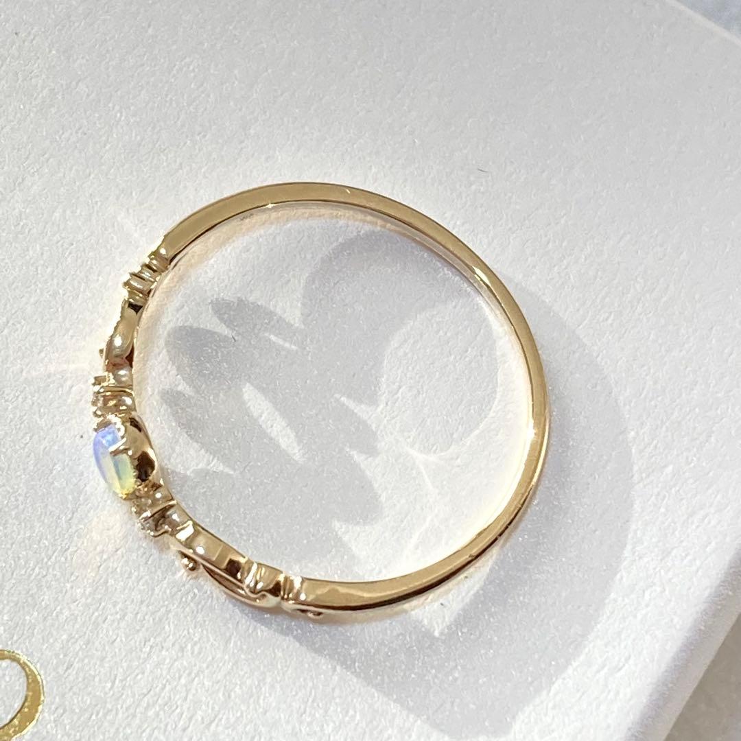 Jewel closet by L&Co. K10 オパールダイヤリング 13号