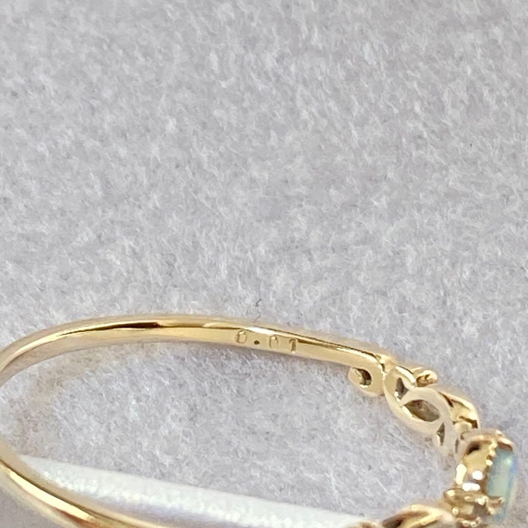 Jewel closet by L&Co. K10 オパールダイヤリング 13号