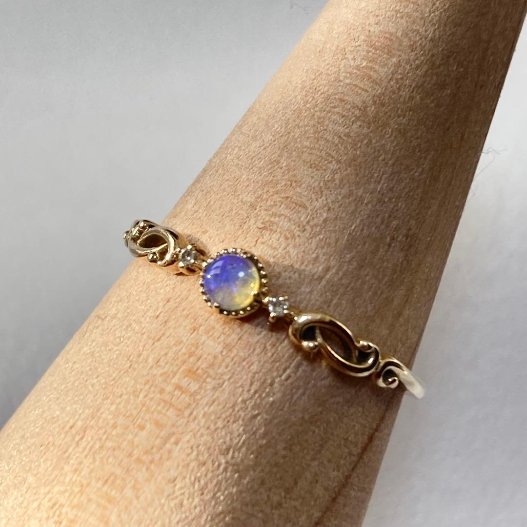 Jewel closet by L&Co. K10 オパールダイヤリング 13号