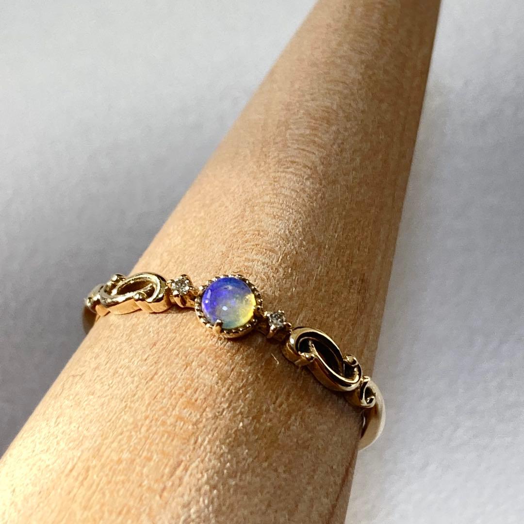 Jewel closet by L&Co. K10 オパールダイヤリング 13号