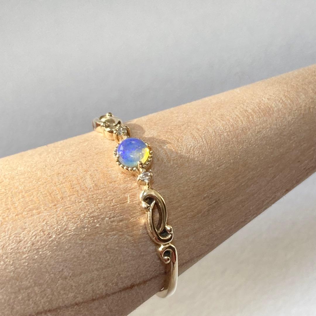 Jewel closet by L&Co. K10 オパールダイヤリング 13号