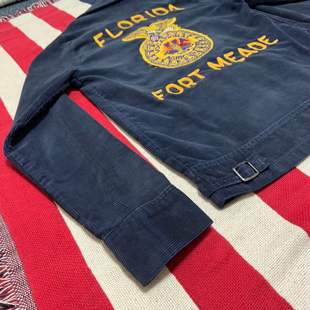 70s FFA コーデュロイジャケット Florida刺繍 TALON 短丈