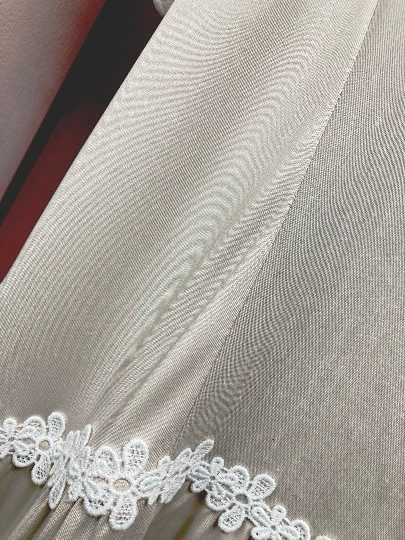 スーパービューティー♡ 前立てレース使いのロングワンピース