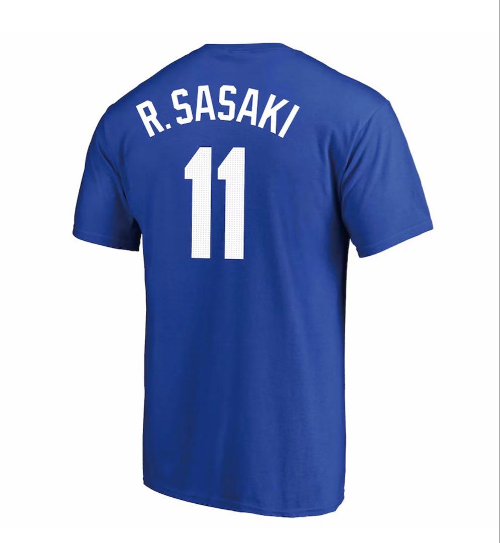 NIKE ドジャース 佐々木朗希 東京シリーズ 開幕戦Ｔシャツ/ブルーＭ☆新品