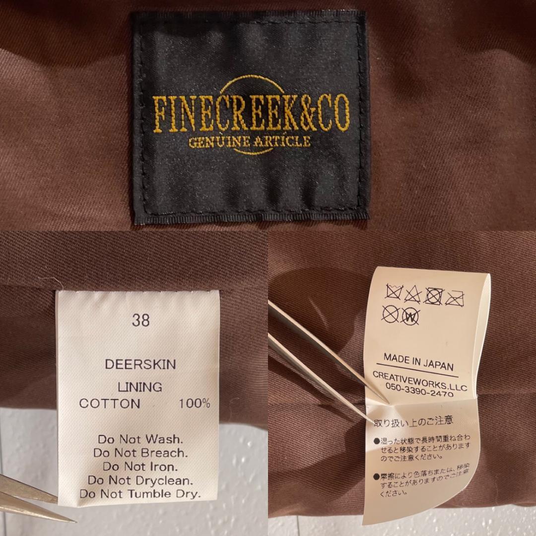 未使用　FINE CREEK　Jefferson Deer　鹿革　ディアスキン