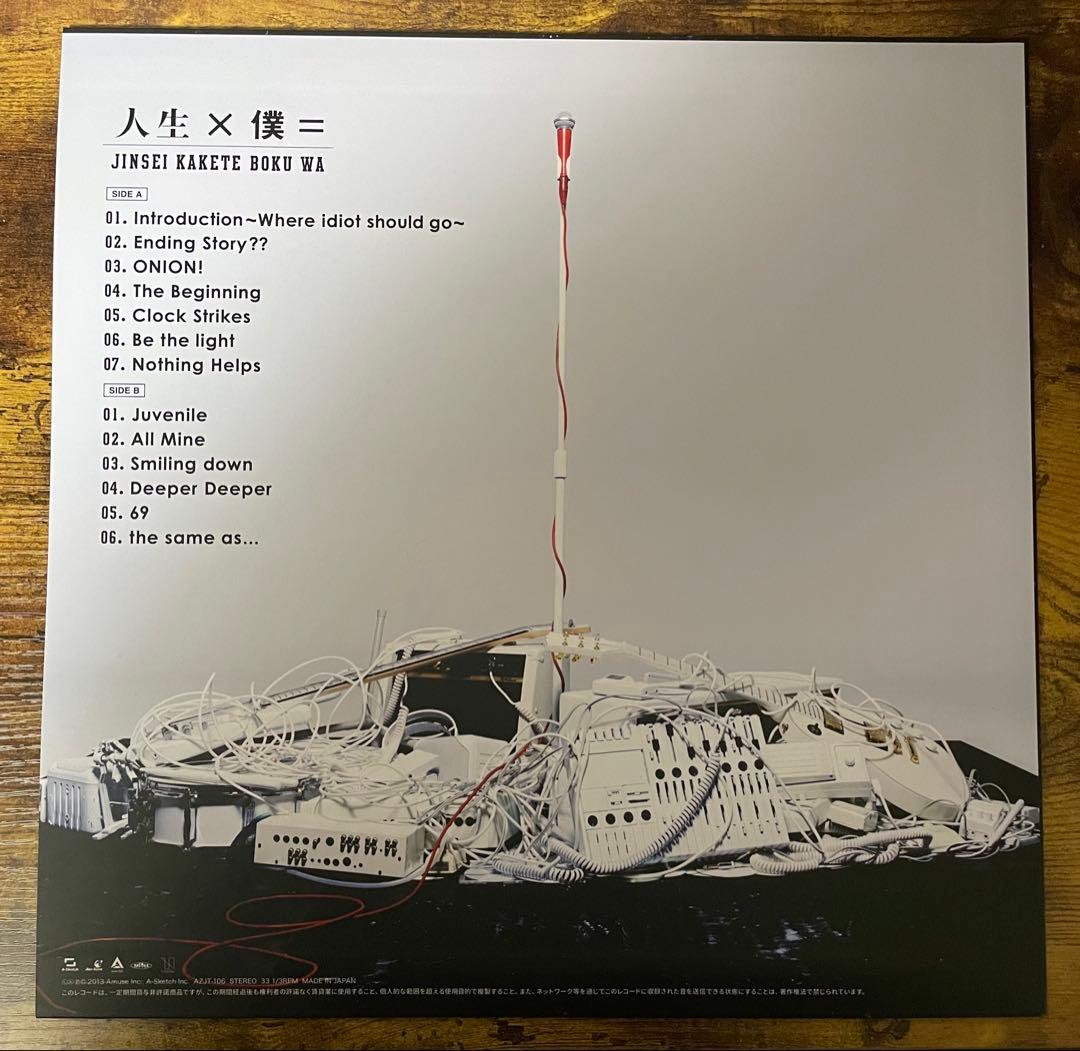 ONE OK ROCK 6thアルバム『人生×僕=』LPレコード※新品未使用品