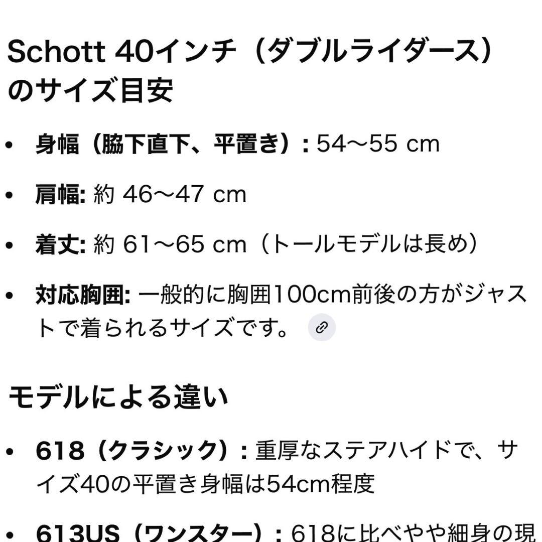 Schott Double Riders Jacket /40インチ/ブラック