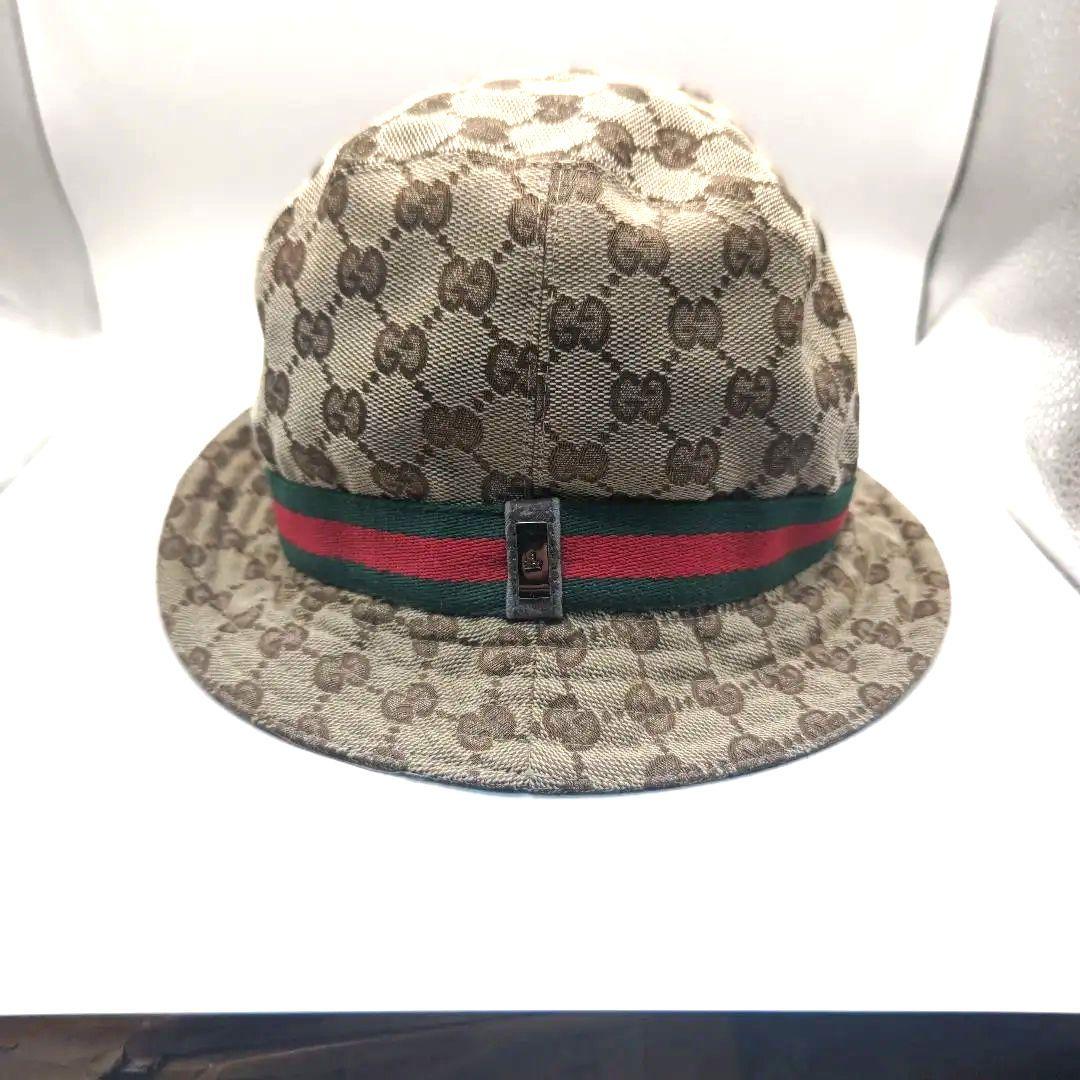 期間限定値下げ！グッチGUCCI GG柄バケットハット　Lサイズ　イタリア製