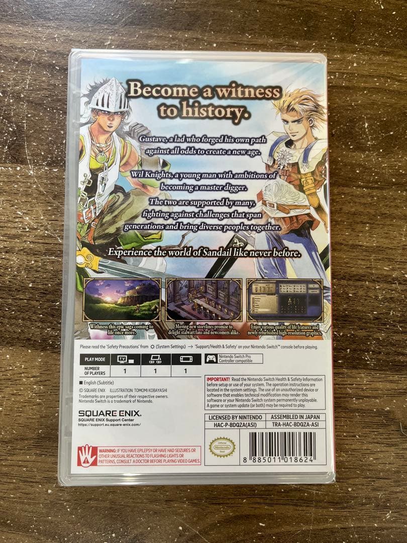 サガフロンティア2リマスター　Switch パッケージ版　英語版　日本語可能