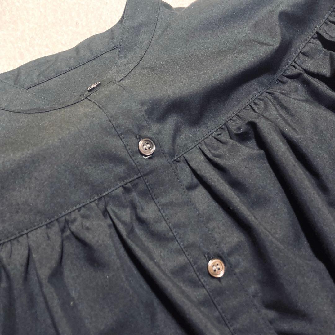 【美品】　ラウンジドレス　Loungedress フリルブラウス　バンドカラー