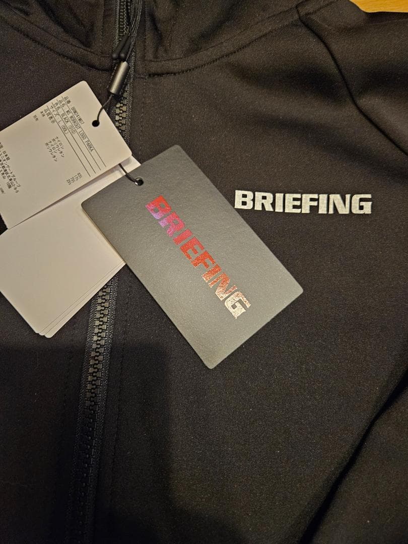 4444新品BRIEFING ブラック フード付L