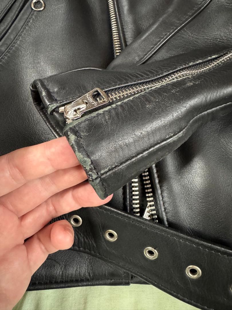 schott　613UST　ワンスター　ライダース　ダブル　レザージャケット