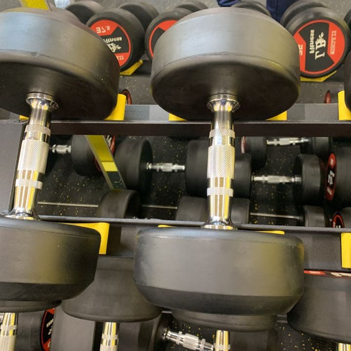 ラバーダンベル　55kg  2個