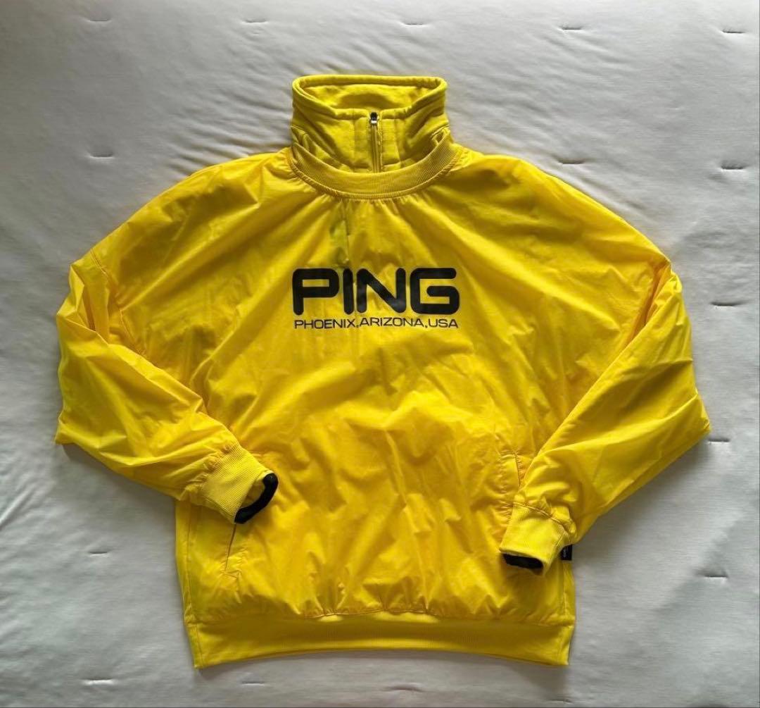 L 新品　PING ピン　ツインレイヤードアウター ブルゾン 裏起毛　レディース