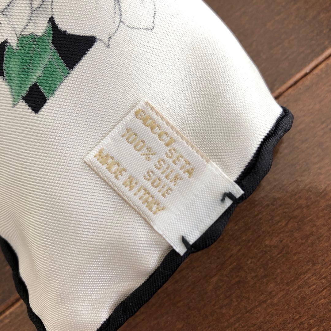 gucci シルク　スカーフ　グッチ　イタリア製　SILK オールド　ビンテージ