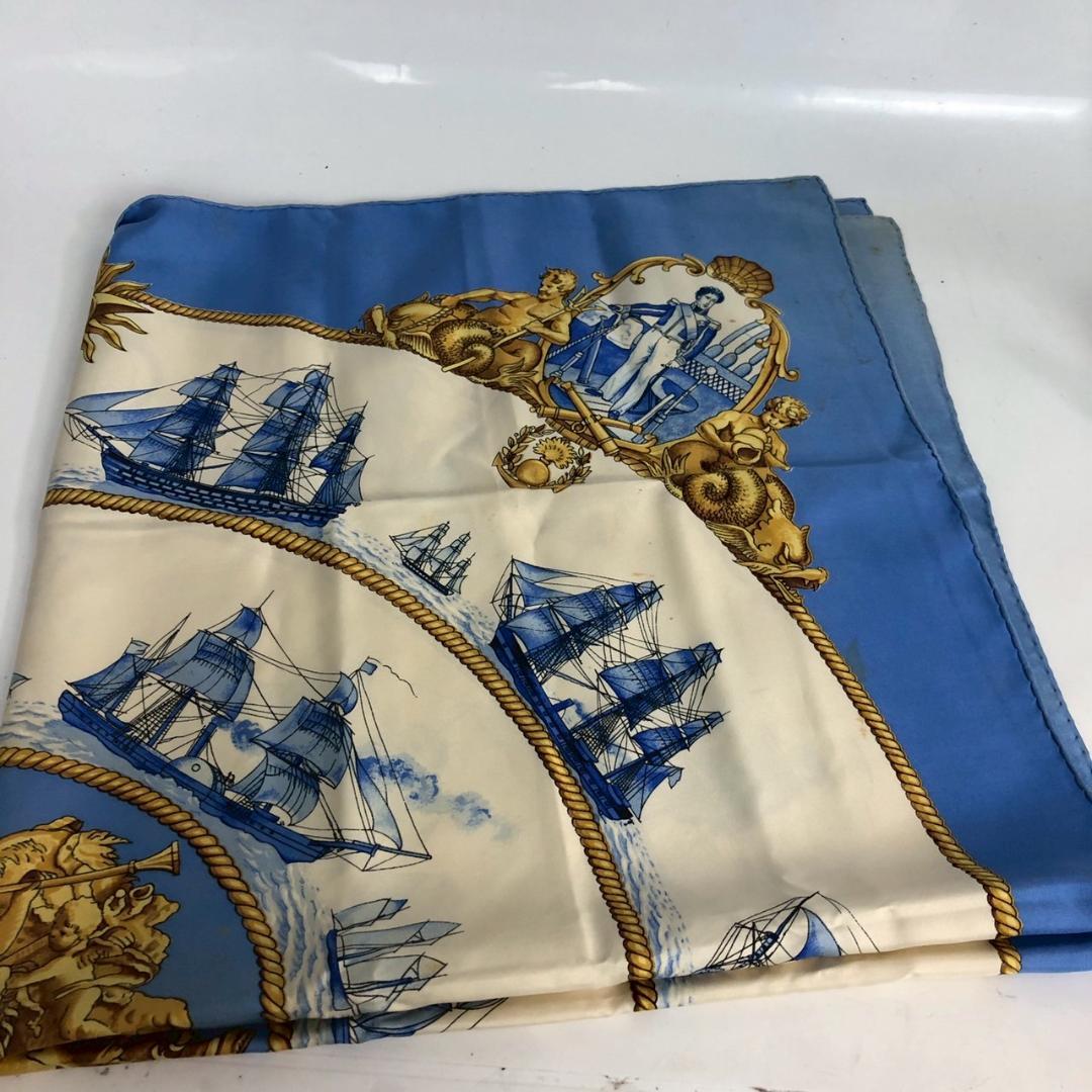 HERMÈS エルメス カレ90 スカーフ Voitures Navales
