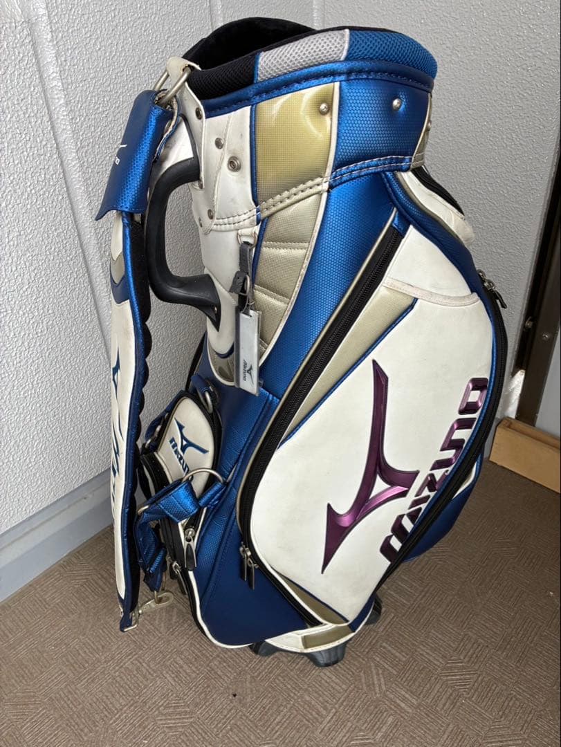 【ツカさん専用】Mizuno キャディバッグ 青/白　ツアーモデル