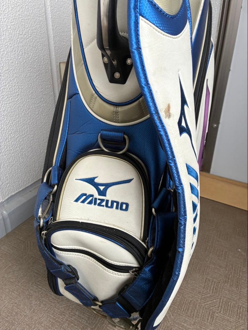 【ツカさん専用】Mizuno キャディバッグ 青/白　ツアーモデル