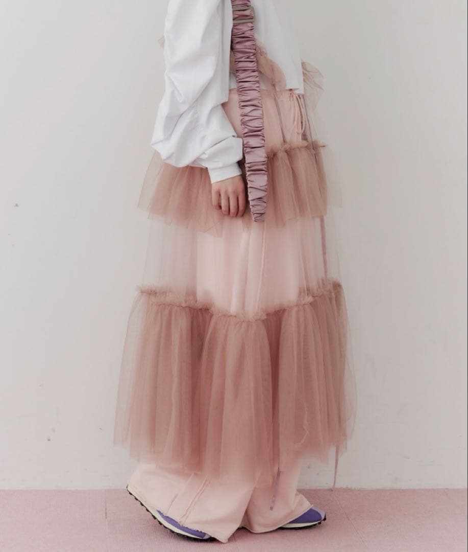新品タグ付☆チュールデザインジレ☆J1U by LA BELLE ETUDE