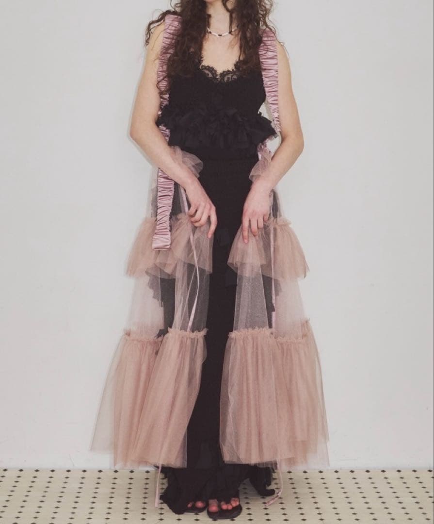 新品タグ付☆チュールデザインジレ☆J1U by LA BELLE ETUDE