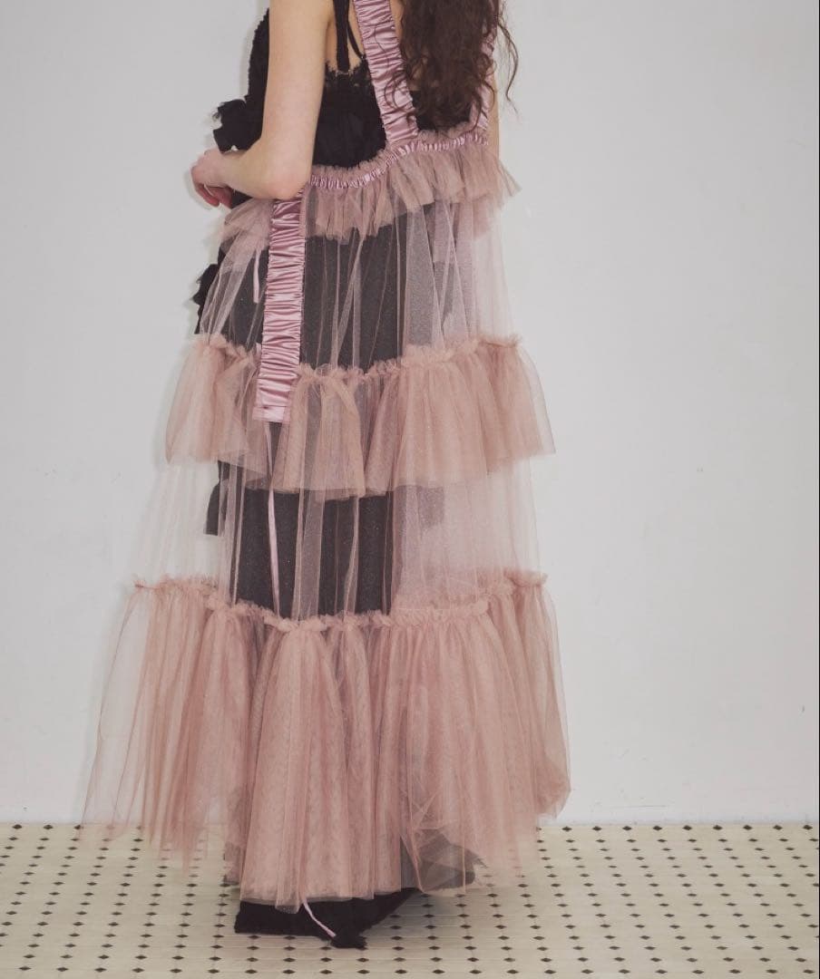 新品タグ付☆チュールデザインジレ☆J1U by LA BELLE ETUDE