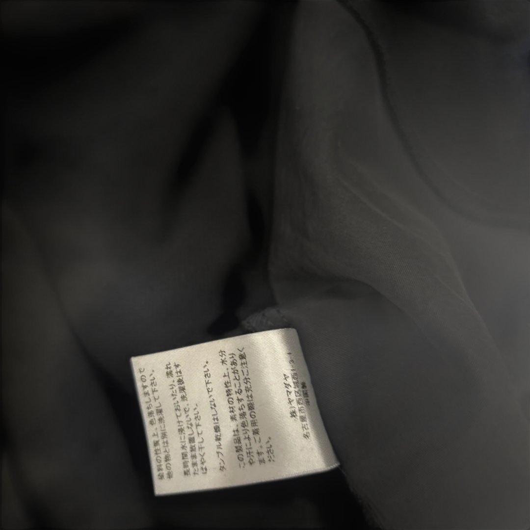 LASUD 異素材　スウェットロングワンピース　ノースリーブワンピース　黒