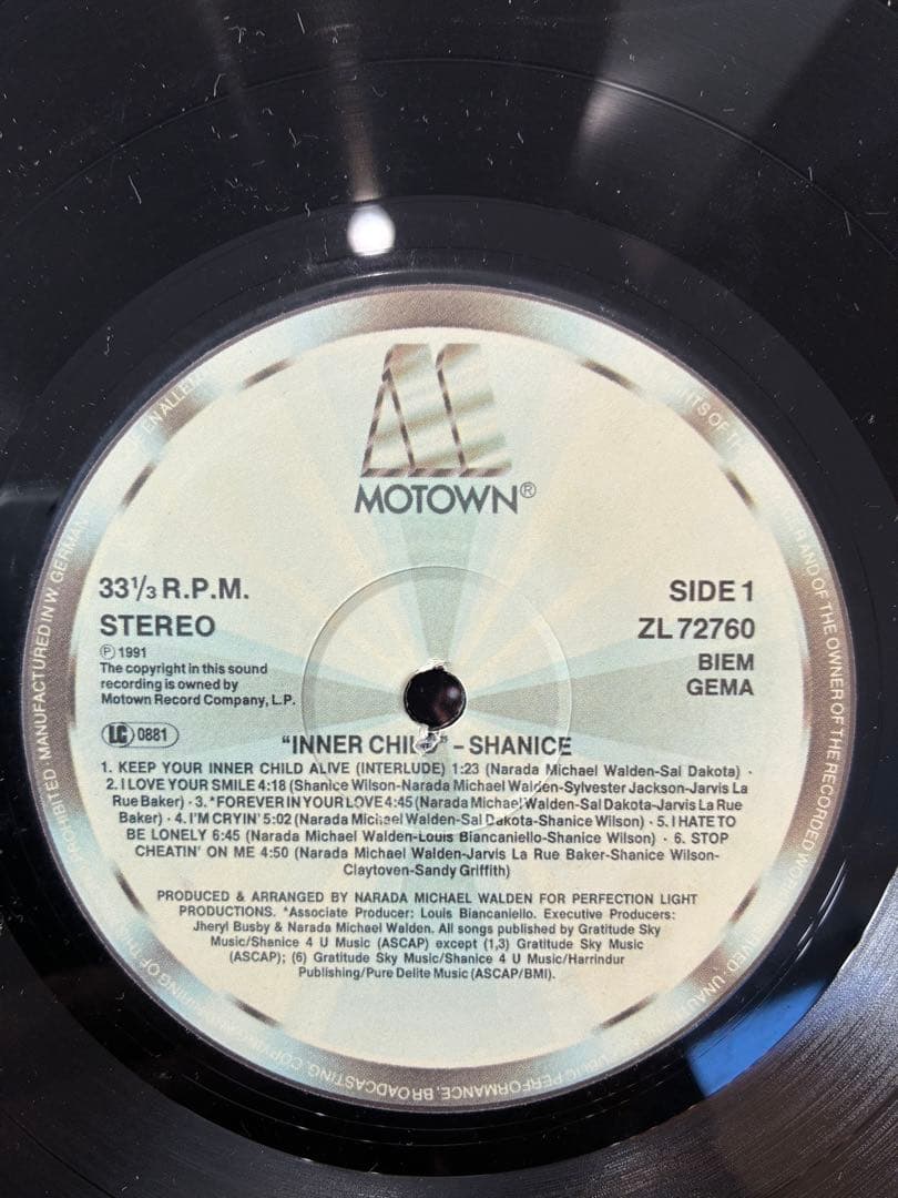 Shanice Inner Child レコード