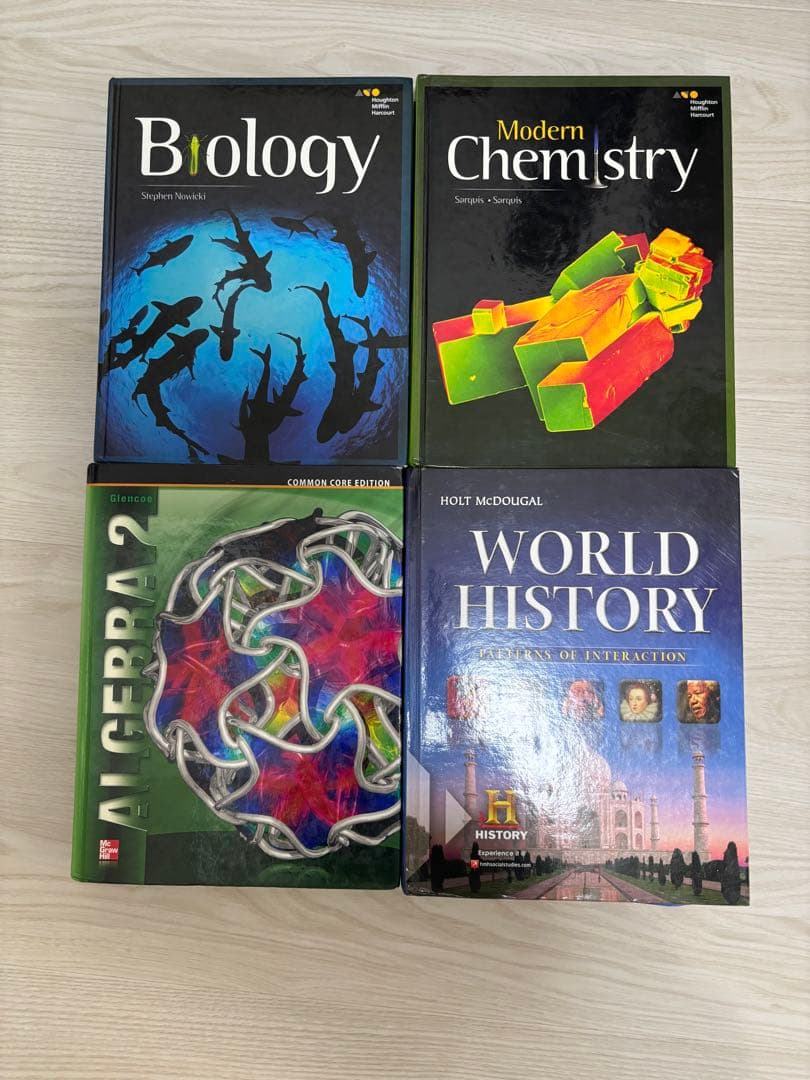 ALGEBRA HISTORY Chemistry Biology 4冊セット