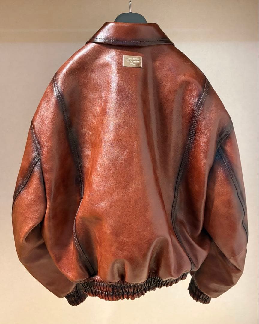 【定価42万円】【美品】25ssAcne Studiosレザーボンバージャケット