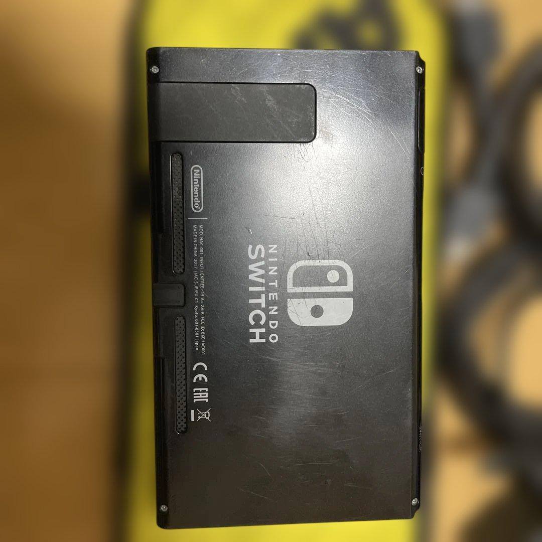 ニンテンドーswitch 本体(ジャンク)充電器　ドッグ　HTMLケーブル