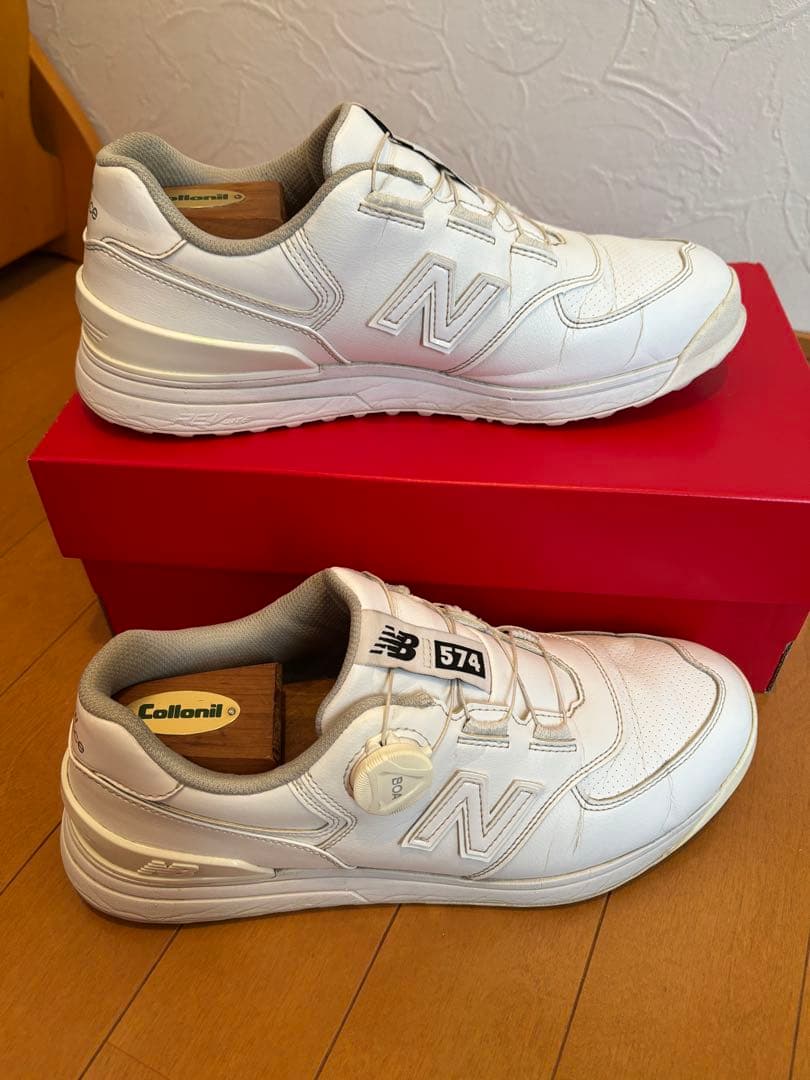 New Balance 574 ゴルフシューズ ホワイト