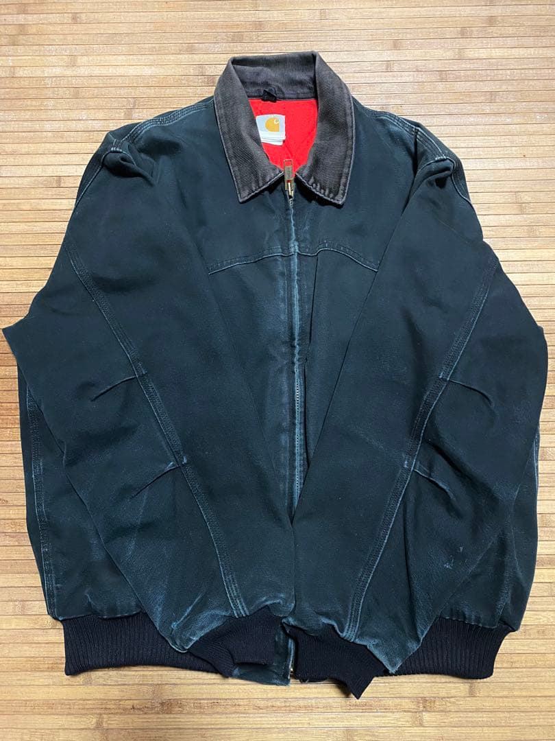 希少 carhartt サンタフェジャケット 黒 フェード カーハート