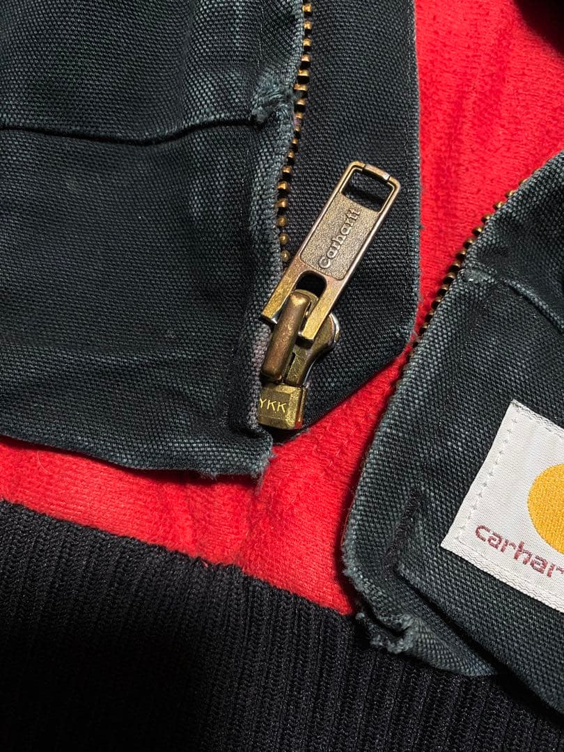 希少 carhartt サンタフェジャケット 黒 フェード カーハート