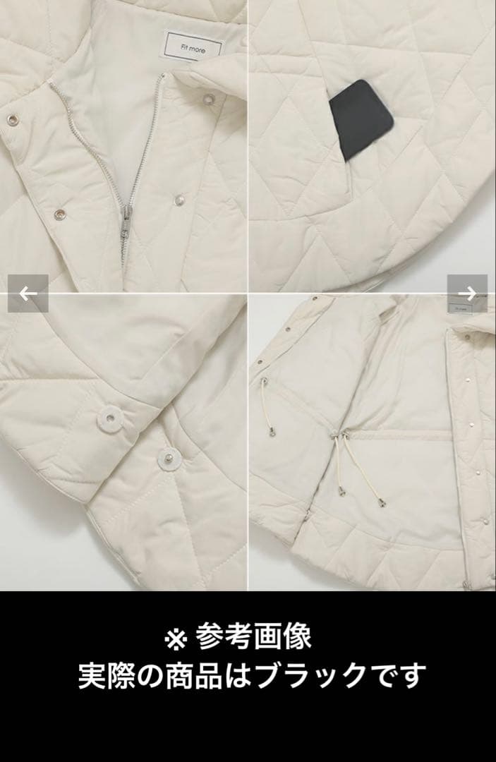 【専用】fit more フィットモア　中綿キルティング　ポンチョ　ダウン