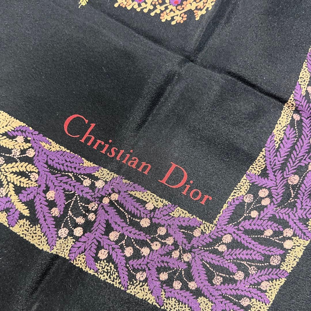 Christian Dior 花柄 大判スカーフ レディース 8319