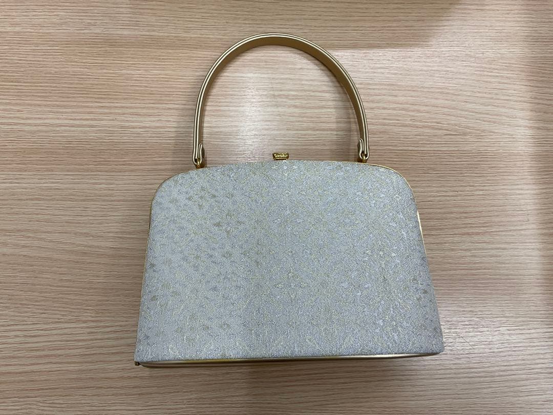 【未使用品】和装用 草履・バッグセット ゴールド系 フリーサイズ