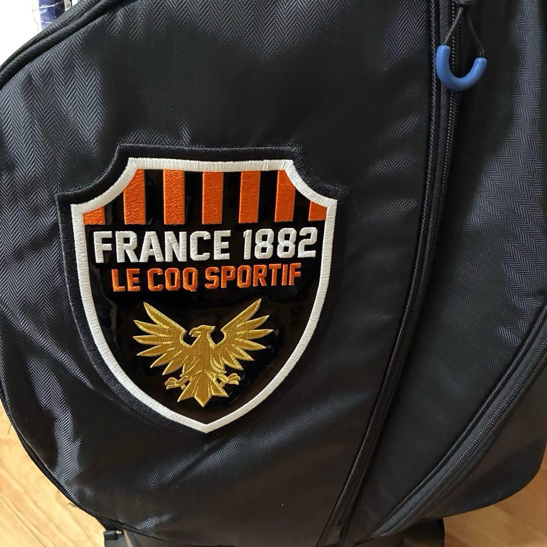 【美品】ルコック スポルティフ スタンド式 キャディバッグ ブラック 軽量