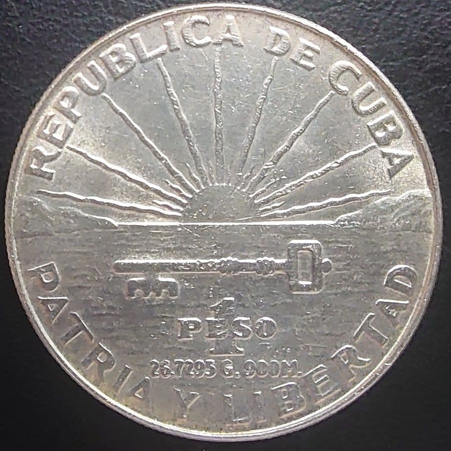 1953年 キューバ銀貨 1ペソ ホセ・マルティ生誕100周年記念銀貨SV900
