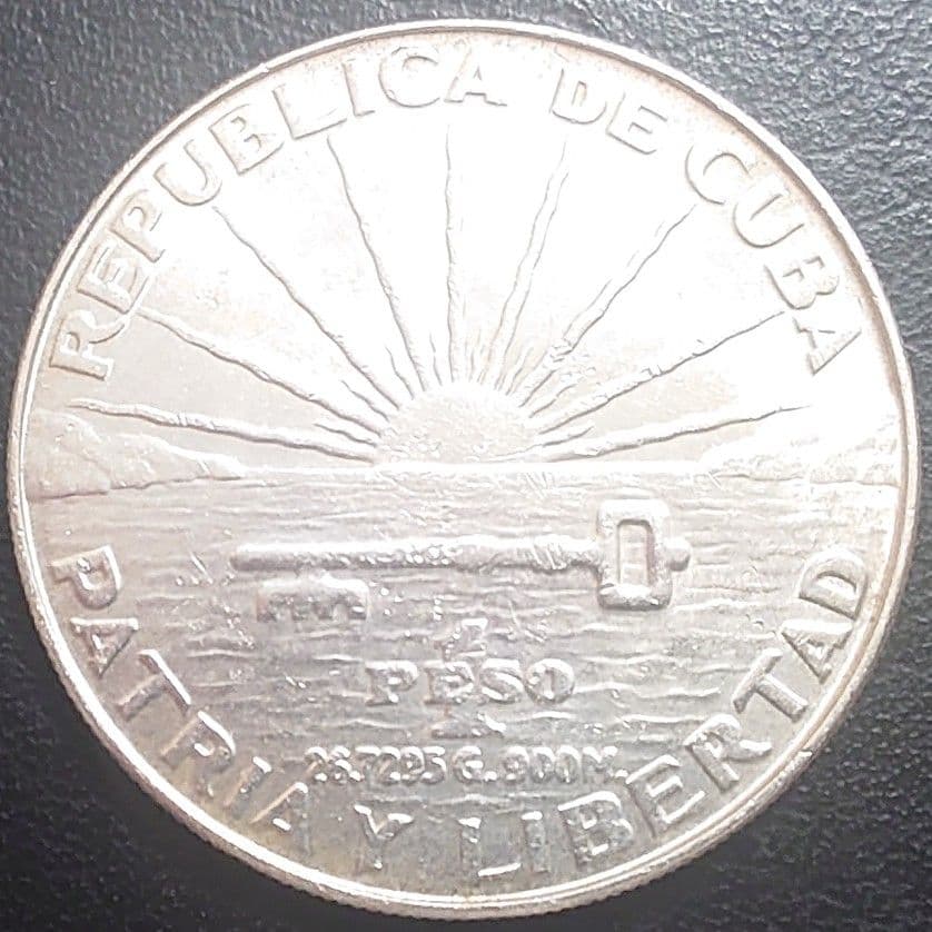 1953年 キューバ銀貨 1ペソ ホセ・マルティ生誕100周年記念銀貨SV900