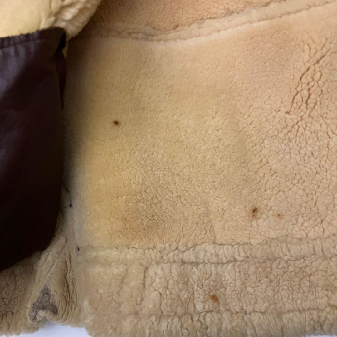 ✨SIZE44 希少✨ムートン ショットB-3 フライトジャケット 羊革 極暖