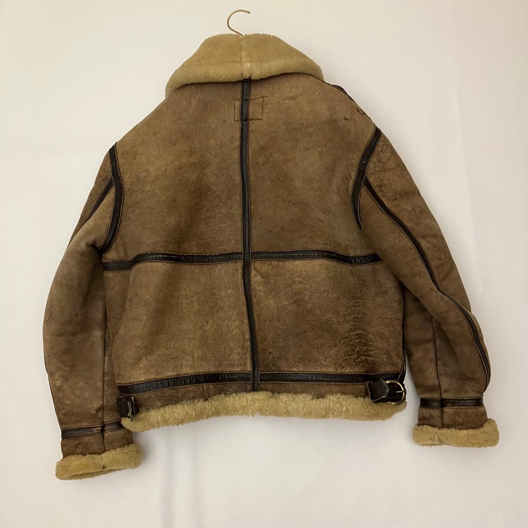 ✨SIZE44 希少✨ムートン ショットB-3 フライトジャケット 羊革 極暖