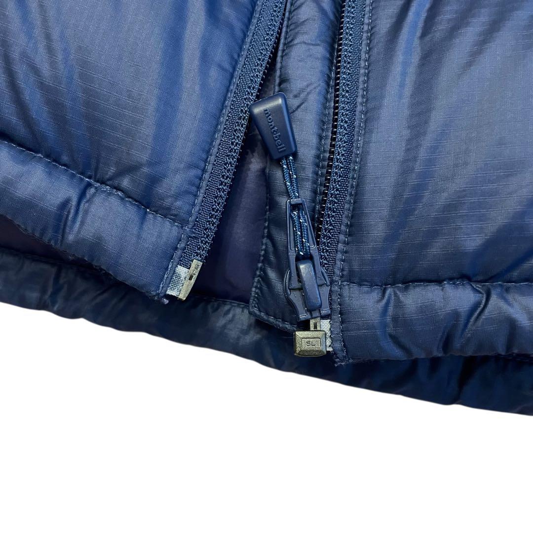 【美品】mont-bell モンベル ライトアルパイン ダウンベスト ネイビー