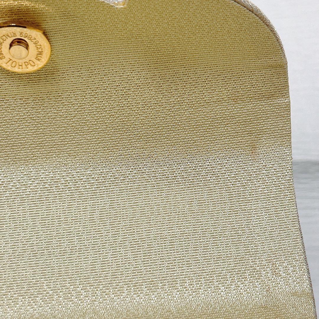 【専用】衿秀　和装バッグ　フォーマル　正絹　金糸　シャンパンゴールド系
