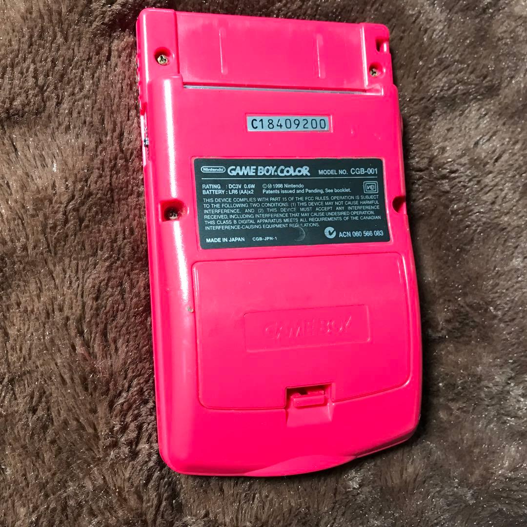 任天堂ゲームボーイカラーのレツド、美品