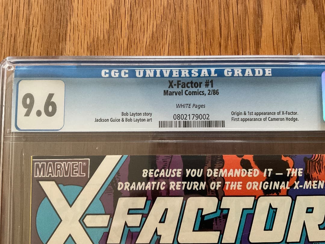 値下げ❗️X-factor #1 元X-men CGC 9.6 アメコミリーフ